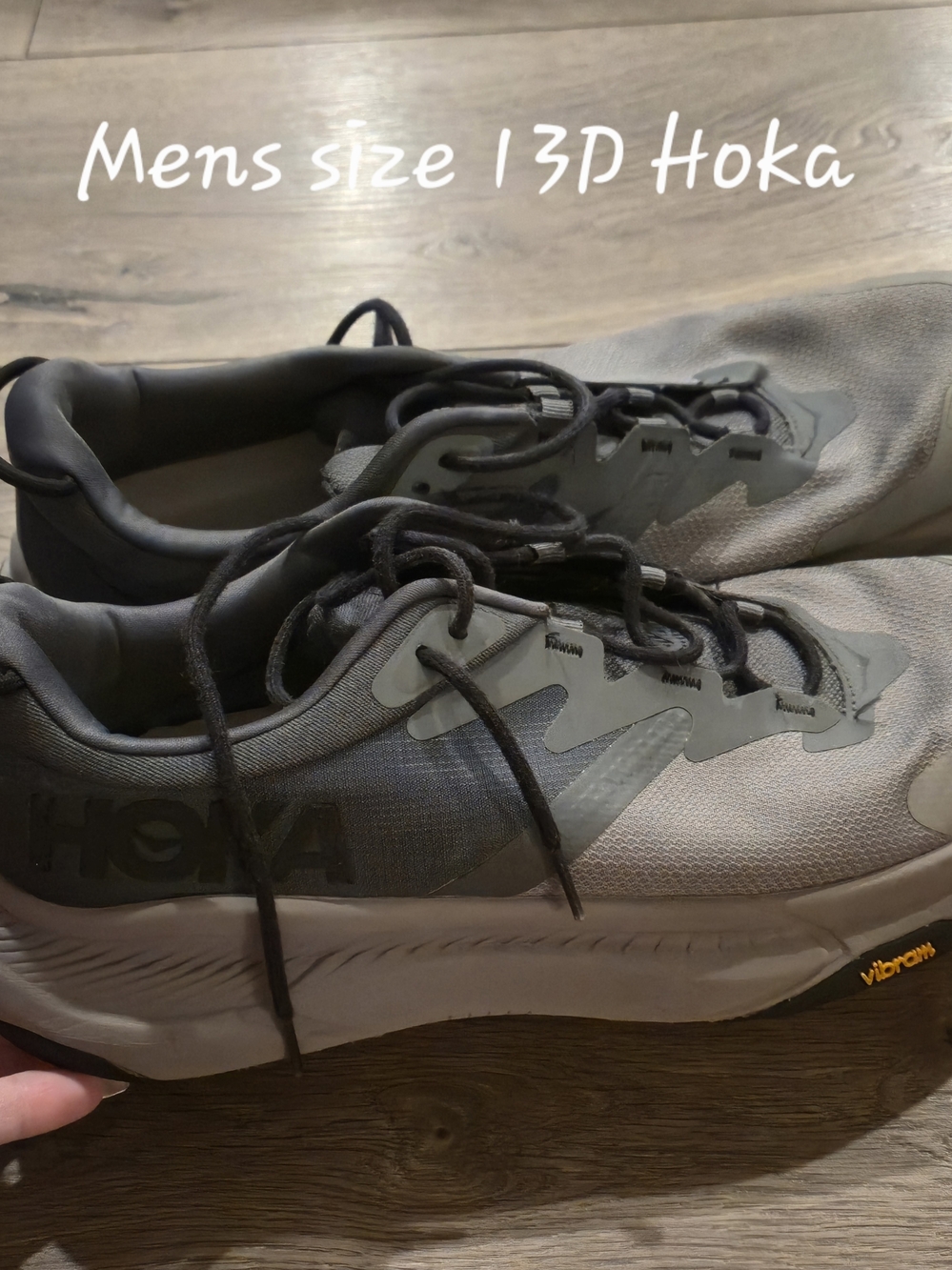 Hoka Men's Gray and Black Athletic Shoes